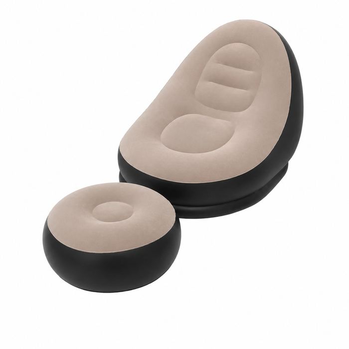 Lifebay Lazy Inflatable Sofa Bed with Ottoman