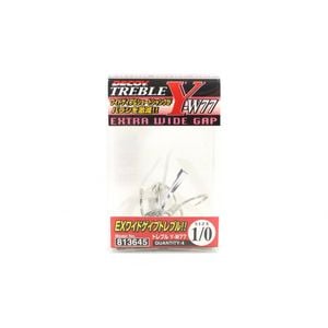 Decoy YW77 Wide Gap Extra Strong Treble Fishing Hook 1/0