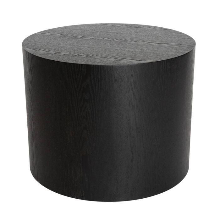 Sk Designer Living | Woody Round Wood Side Table - Black