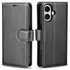 Tough On for Apple iPhone 16 Flip Wallet Leather Case Black