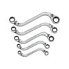 GEARWRENCH 5 Piece 72-Tooth 12 Point Reversible S-Shape Double Box Ratcheting Metric Wrench Set