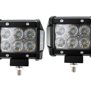 Elinz 2x 18W 4 inch LED Work Light Bar Driving Flood Lamp 4WD Offroad Truck UTE