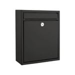 Sandleford Black Napoli Wall Mount Letterbox