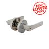 Ikonic San Fran Satin Chrome Entrance Lever Set