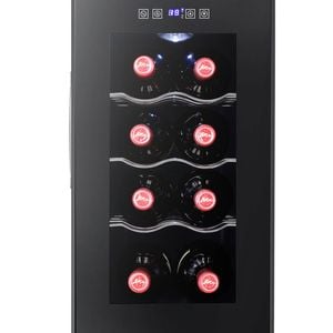 Little Cave 8 Bottle Single Zone Thermoelectric Wine Cooler - Black