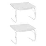 2PK Boxsweden Bed Mate Handy Table 52x39.5x35cm - White