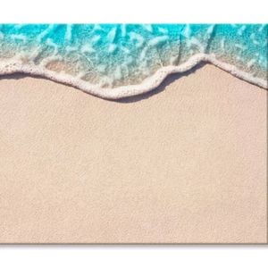 Soft Wave of Blue Ocean on Sandy Beach   Print 100% Australian Made 150 x 100cm  (Stretched)