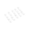 Windoware White Heavy Duty Curtain Track Glider - 10 Pack