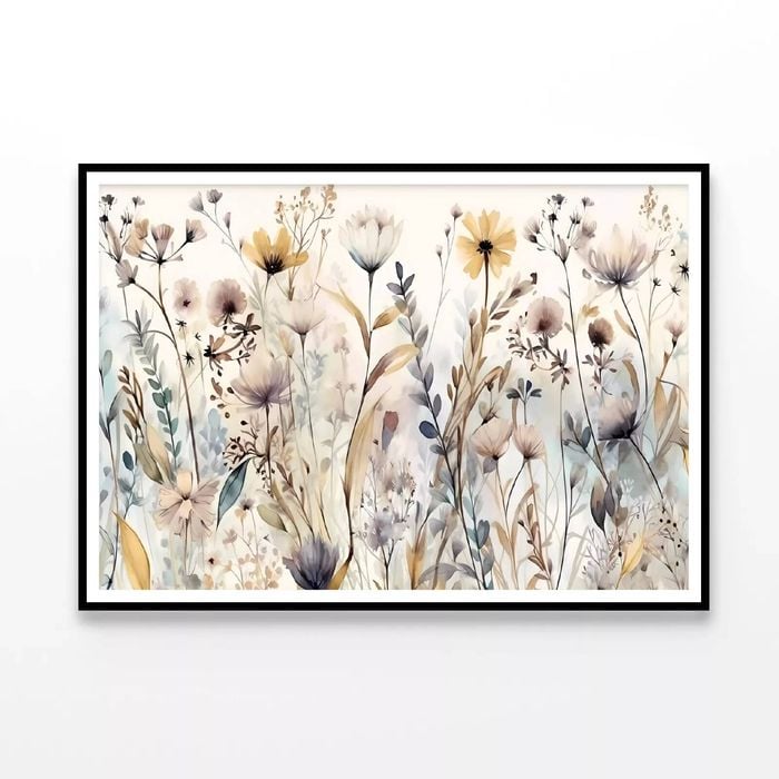 Group of Flowers in a Garden  Print 100% Australian Made 90x60cm  (Poster)