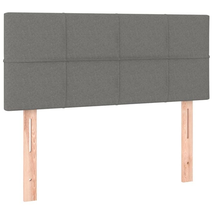 vidaXL Headboard Bedroom Furniture Bed Header Bedhead Dark Grey 100 cm Fabric