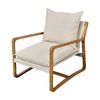 1825 Interiors Lindeman Armchair Ash Frame Fabric Seat Furniture Wheat