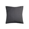 French Flax Linen Quilted Euro Pillow Sham