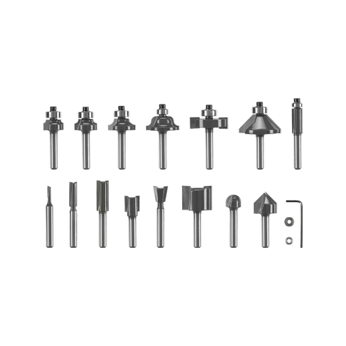Ryobi 15 Piece Mixed Router Bit Set RRBM15S Bunnings Australia