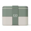 Monbento Flex - The 2 Compartment Lunch Box with Cutlery - Green Natural