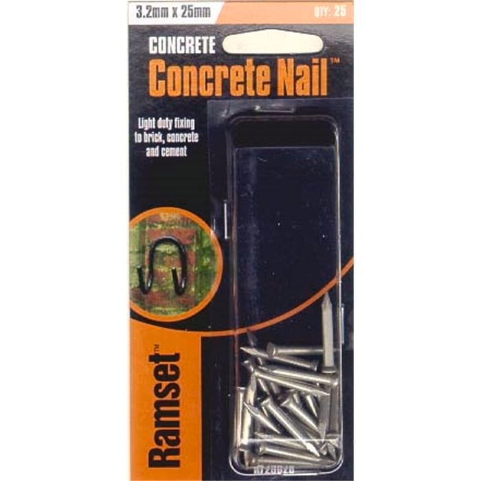 Ramset Concrete Nail 3.2 x 25mm 25pk