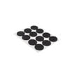 Surface Gard 19mm Black Round Foam Pad - 12 Pack