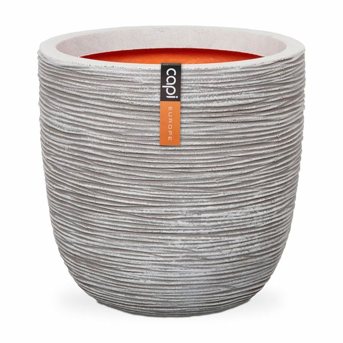 Capi 43 x 41cm Ivory Rib Outdoor Plant Pot