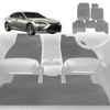 6D Diamond Car Floor Mats for Lexus ES 2019-Current-Full Set-Grey-Outback GT