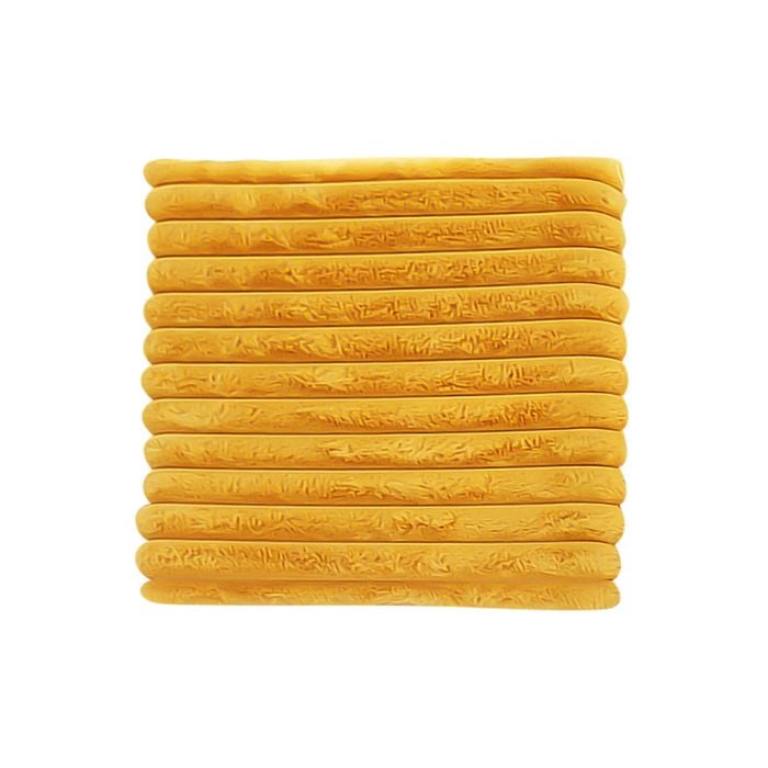 SOGA 50cm Golden Corduroy Square Cushion