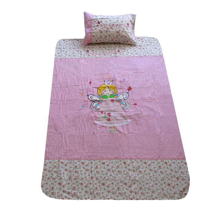 Bloomington 100% Cotton My Sweet Girl Quilt Cover Set Single 168 x 218 cm