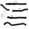 Ignite Exhausts Turbo Back For Toyota Hilux 3l D4d 3" Cat & Pipe Black Aluminised Steel