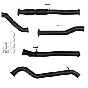 Ignite Exhausts Turbo Back For Toyota Hilux 3l D4d 3" Cat & Pipe Black Aluminised Steel