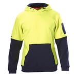 Hard Yakka Yellow / Navy Small Hi-Vis Hoodie