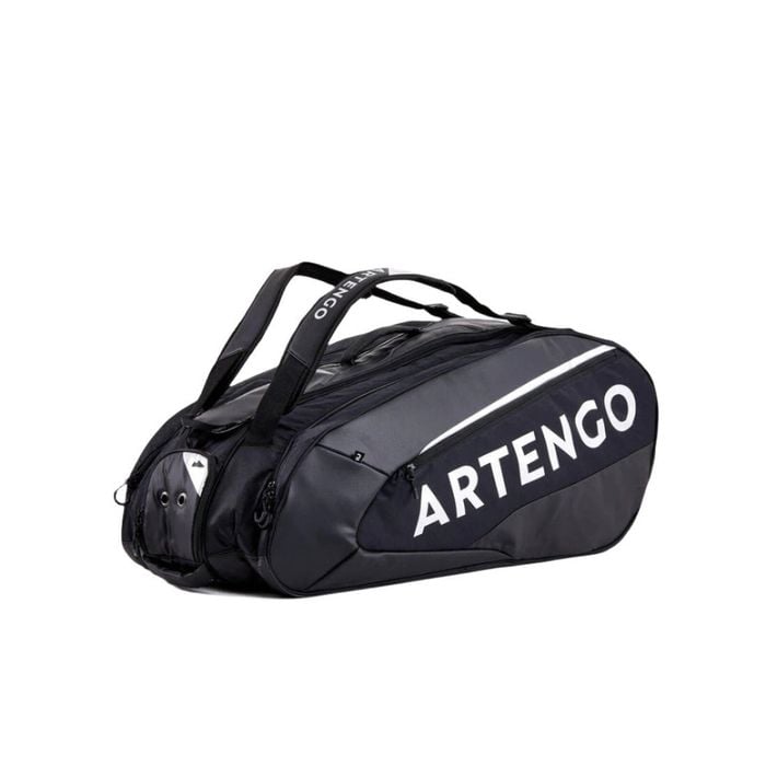 Insulated 12-Racket Tennis Bag XL - Black