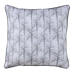 Bianca Myrtleford Cotton Sateen European Square Pillowcase 65x65cm Grey