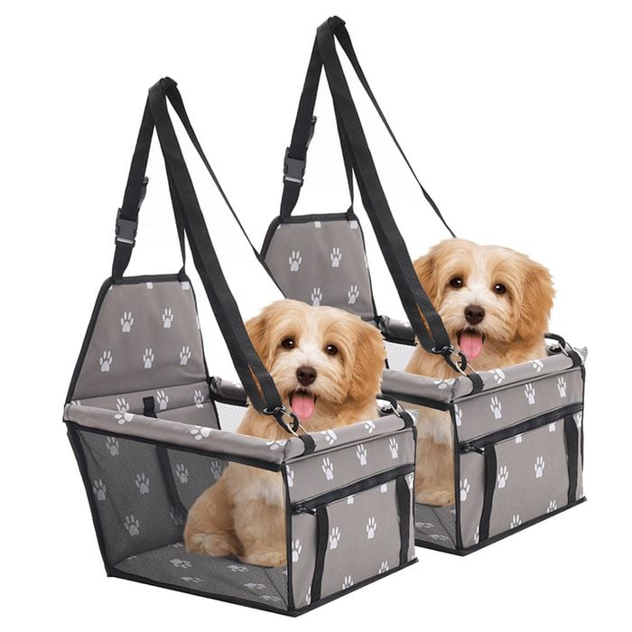 SOGA 2X Waterproof Pet Booster Car Seat - Grey