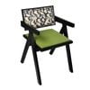 Levede 1x Vintage Dining Chair Velvet Seat Rubberwood Frame Green