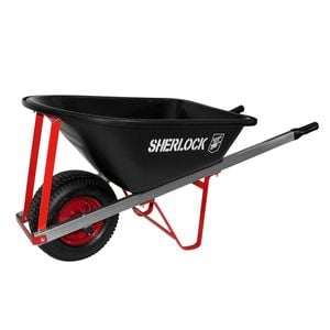 Sherlock 100L Premium Poly Tray Extra Wide Wheel Wheelbarrow