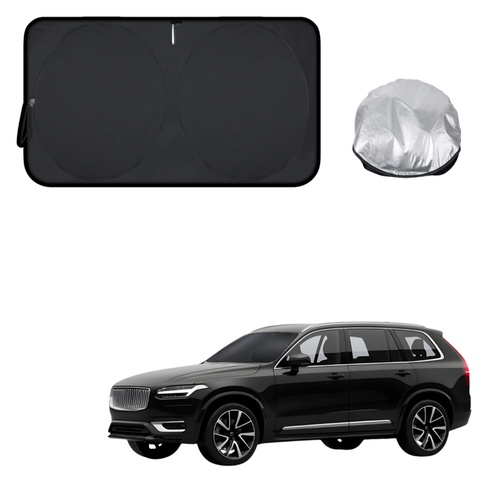 Front Windscreen Sun Shade for Volvo EX90 2024 - Current (Ultimate) - Standard 150 x 85 cm - Black