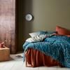 Lisa Teal Washed Cotton Printed Quilt Cover Set
