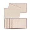 Cadence & Co. Harvest Table Runner With Set Of 6 Placemats Natural With Rust Edge