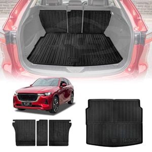 Boot Liner Back Seat Protector for Mazda CX-60 CX60 2023-Onwards Heavy Duty Cargo Trunk Kick Mats