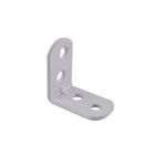 Carinya 30 x 30 x 17 x 1.8mm White Reinforcing Angle Bracket - 12 Pack