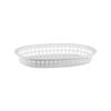 Plastic Oval Bread Baskets Large 27 x 18cm Set of 12 White