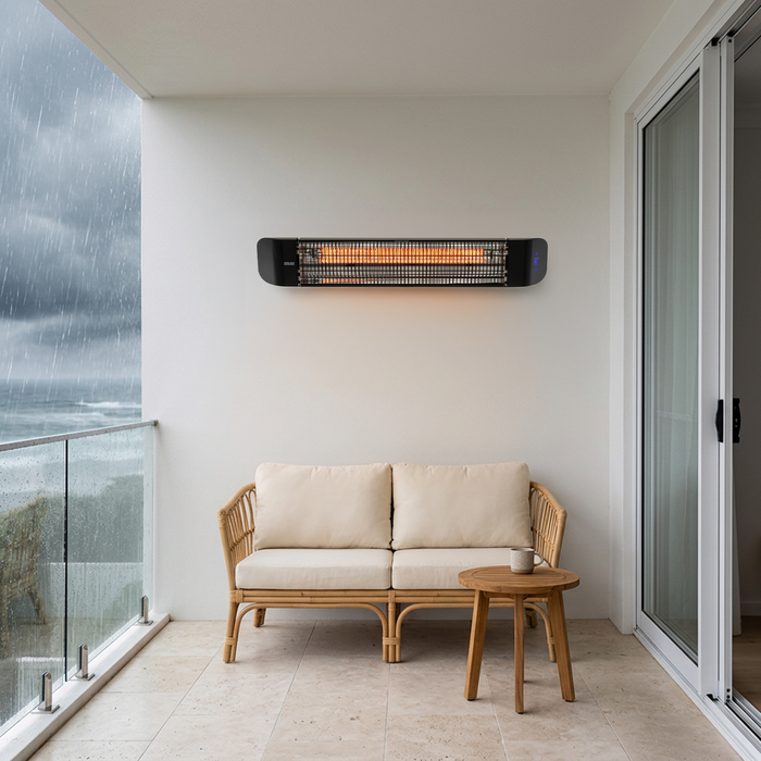 Arlec 2400W Black Smart Grid Connect Infrared Strip Heater