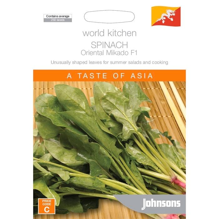 Johnsons World Kitchen Oriental Mikado Spinach Seeds