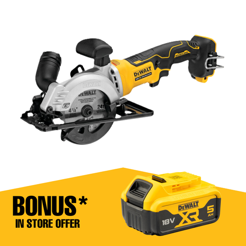 DeWALT 18V XR 115mm Brushless Circular Saw DCS571N XE Skin Only Bunnings New Zealand