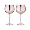 Tempa Aurora 2 Piece Gin Glass Set 600ml  10X10X21.5cm  - Rose