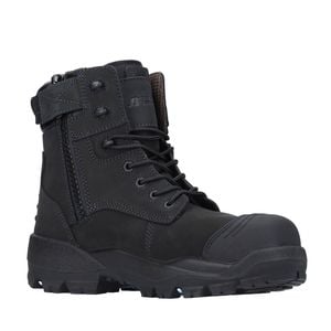 Bata Industrials Black Longreach CT Ultra Zip/Lace Composite Toe Safety Boot - Size 7