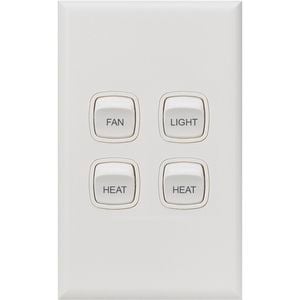 HPM Fan Light Heat x 2 4 Function Switch