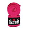 Morgan Cotton Boxing Hand Wraps 180inch - 4m Long (pair)[pink]