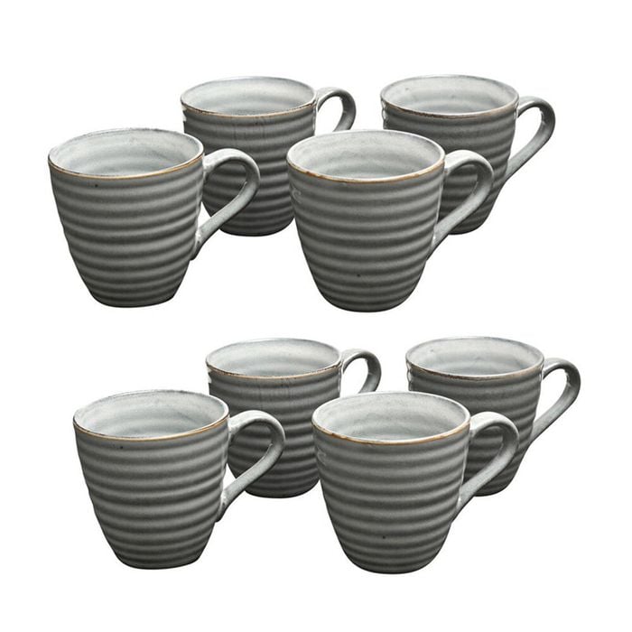 2x 4pc Coffee Culture Reactive 355ml Ceramic Hot/Cold Drink Coffee & Tea Mug