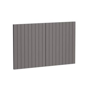 Kaboodle 900mm Smoked Grey V-Groove Med Rangehood Doors - 2 Pack