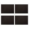 4x Maxwell & Williams Table Accents Leather Look Placemat 43x30cm Pvc Mat Black