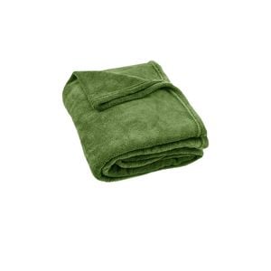 Home by Yatsal Light Weight Coral Fleece Throw Rug 150x200 cm Moss