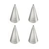 4x Mondo Stainless Steel #1.5 Round Piping Tip Icing Cake Decorating Nozzle Slv